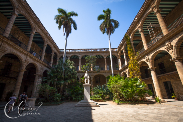 The Palacio de los Capitanes Generales is the former official residence of the governors (Captains General) of Havana, Cuba.
